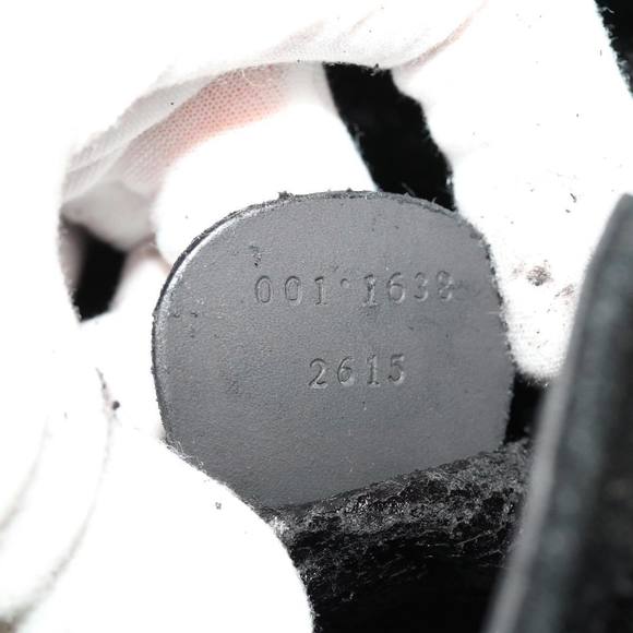 GUCCI Bamboo Shoulder Bag Suede 2way Black 001 1638 Auth bs12747 - Picture 12 of 16